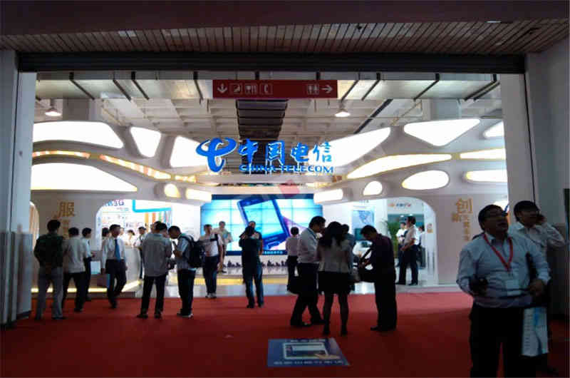 中國(guó)電信廣州展臺(tái)設(shè)計(jì)搭建