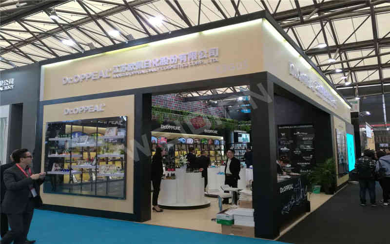 廣州展臺設計搭建公司裝修江蘇歐佩日化國際酒店用品廣州展會展臺設計搭建