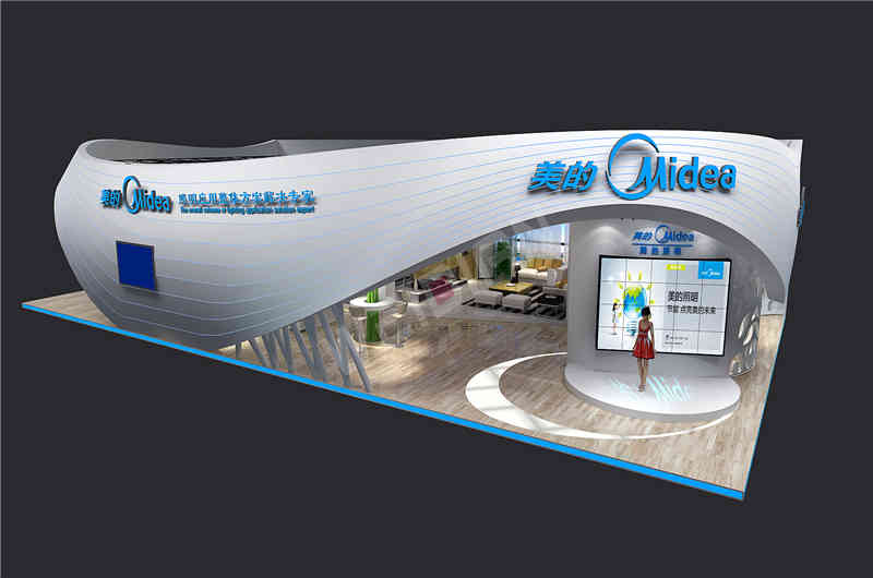 美的廣州國際照明展覽會-光亞展廣州展臺設(shè)計搭建