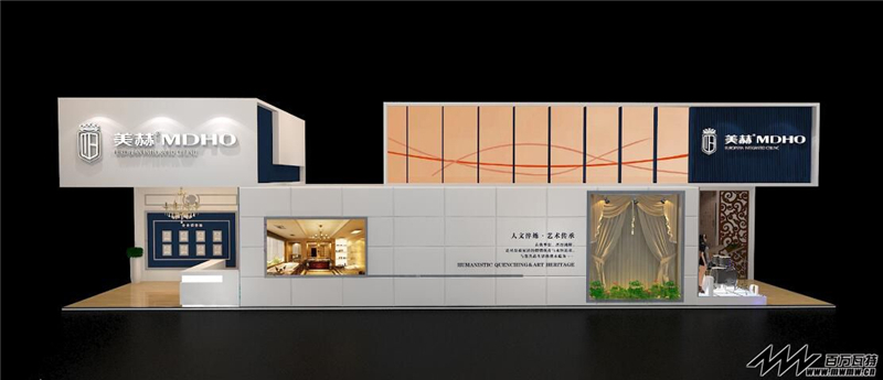 海爾集團(tuán)參展廣州會展中心（LVCC）廣州展覽設(shè)計(jì)展臺搭建2